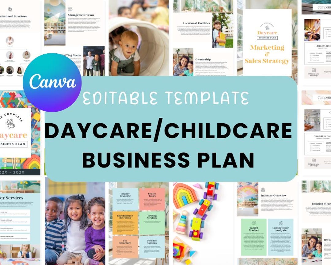 Daycare Child Care Center Business Plan Template Customized Ready Made