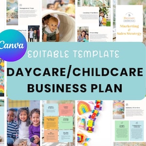 デイケア チャイルドケアセンター ビジネスプランテンプレート カスタマイズ済み Canva 製品およびサービスプランナー 31 ページ 財務計画 マーケティング