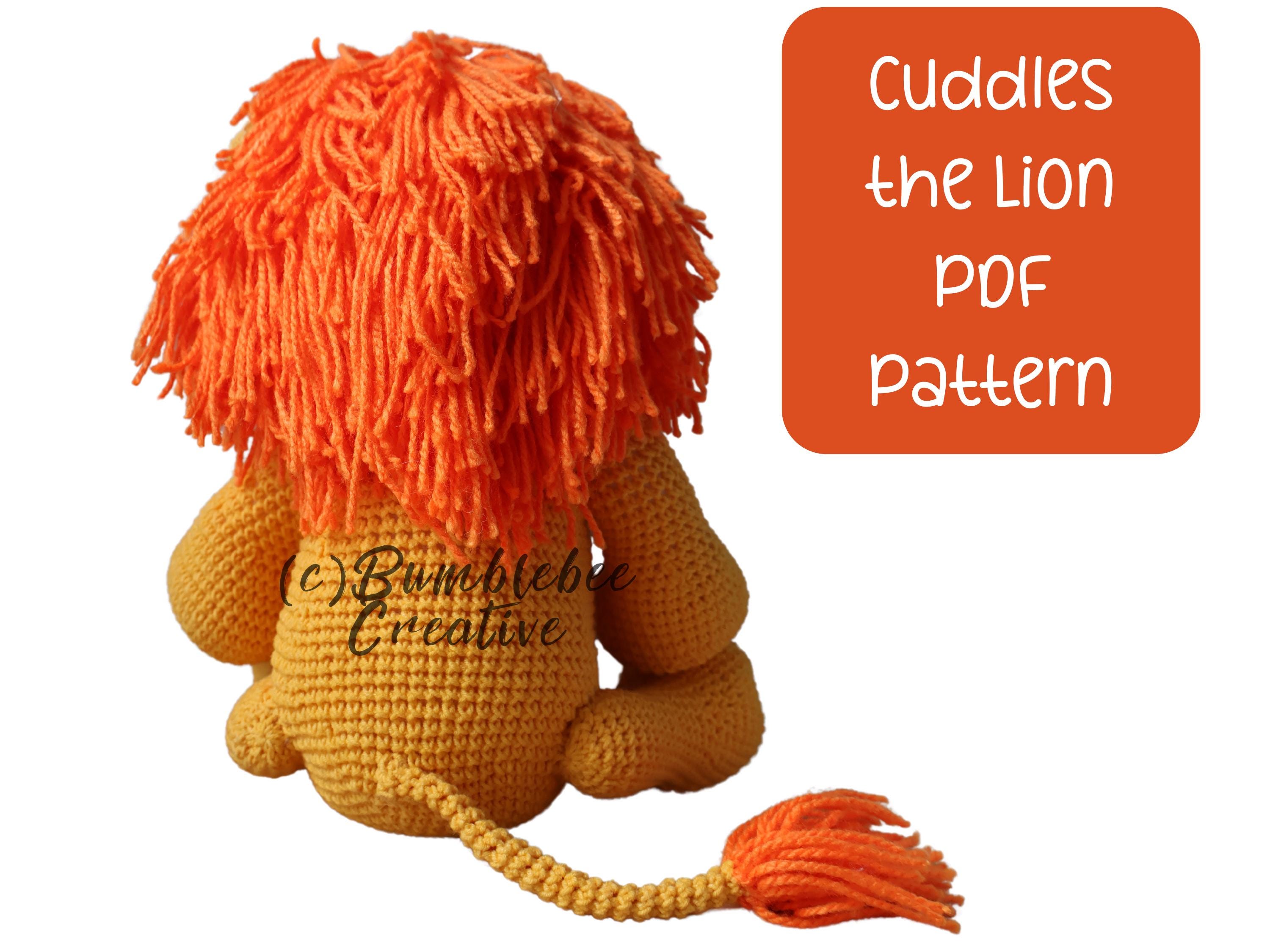 Lion Crochet Amigurumi Pattern Plush Kawaii Stuffed Animal Plushie Toy ...