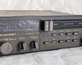 Vintage Blaupunkt Nashville R24 Car Radio Cassette Player – 80s Retro  Audio