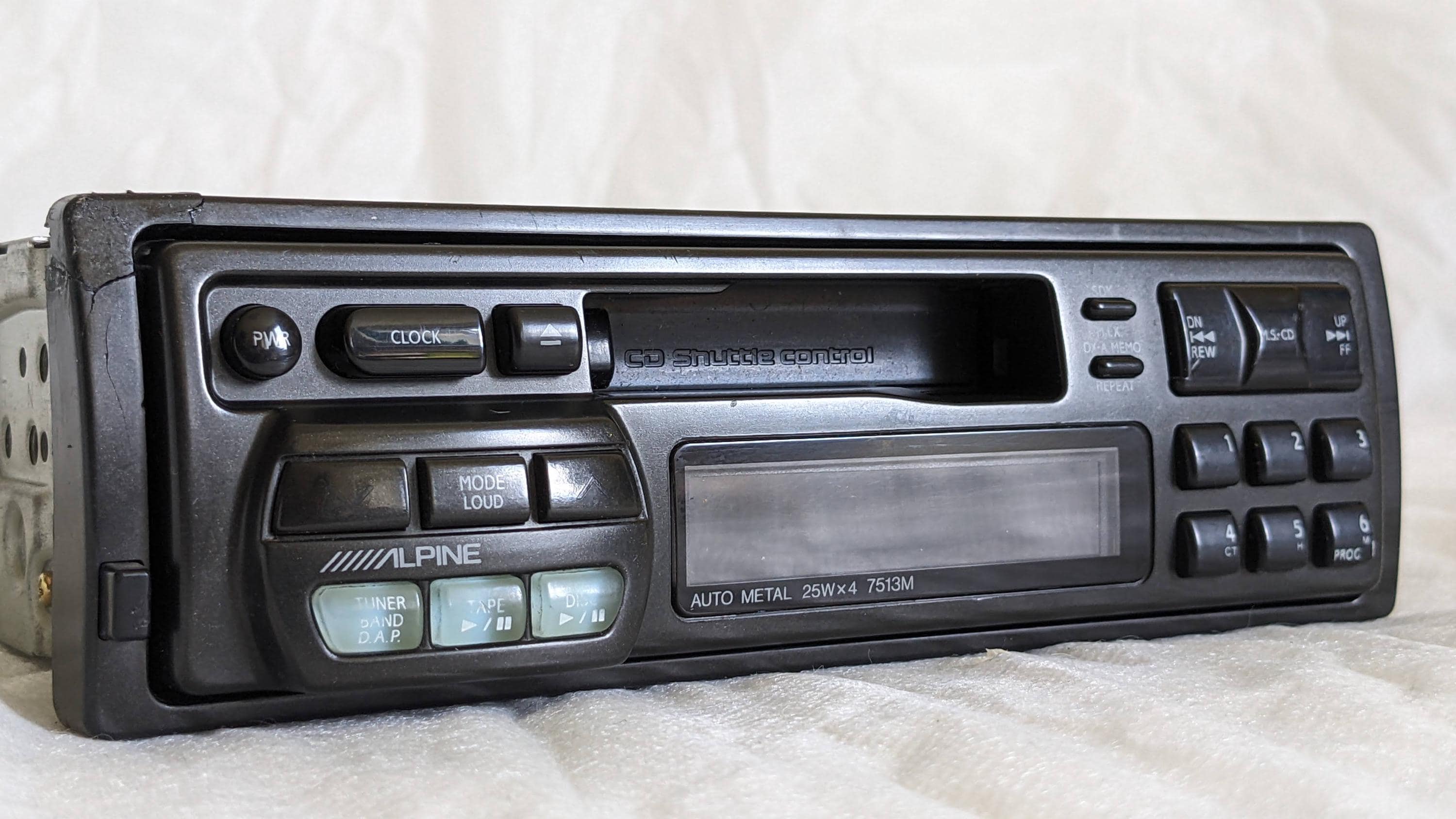 Oldschool Alpine 7513M Car Cassette Receiver - Made in Japan - Etsy