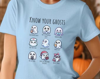 Know Your Ghosts Shirt, Funny Halloween Shirt, Funny Ghost Shirt, Cute Ghost Shirt