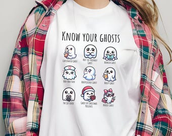 Know Your Ghosts T-Shirt, Spooky Season Apparel, Ghost Lover Gift