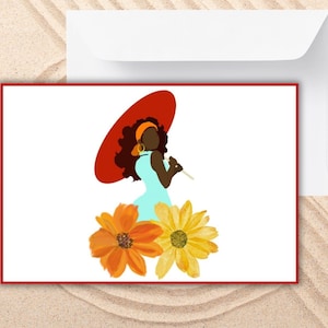 Carte, Vierge, Message d'accueil, Printemps, Été, Dame, Anniversaire, Amitié, Encouragement, Marguerites, Merci, Toutes occasions, Saison
