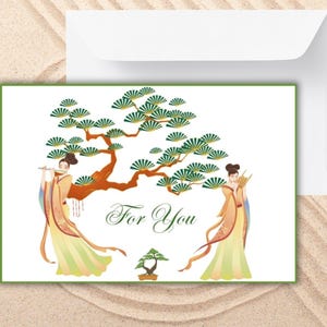 Biglietto, Vuoto, Tutte le occasioni, Saluto, Bonsai, Musica, Geisha, Compleanno, Anniversario, Incoraggiamento, Amicizia, Guarigione, Cresima