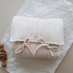 Organic Muslin Baby Changing Pad: Foldable Travel Nappy Mat