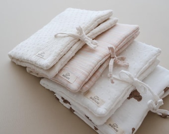 Diaper Bag Organizer - Cotton Nappy Pouch - Baby Essentials Storage