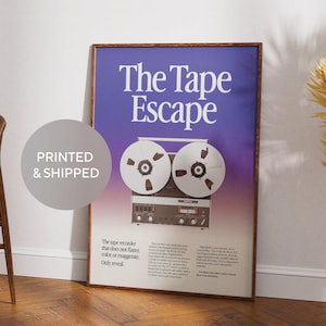 Vintage Revox A77 Tape Recorder Ad Poster: Audiophile Print