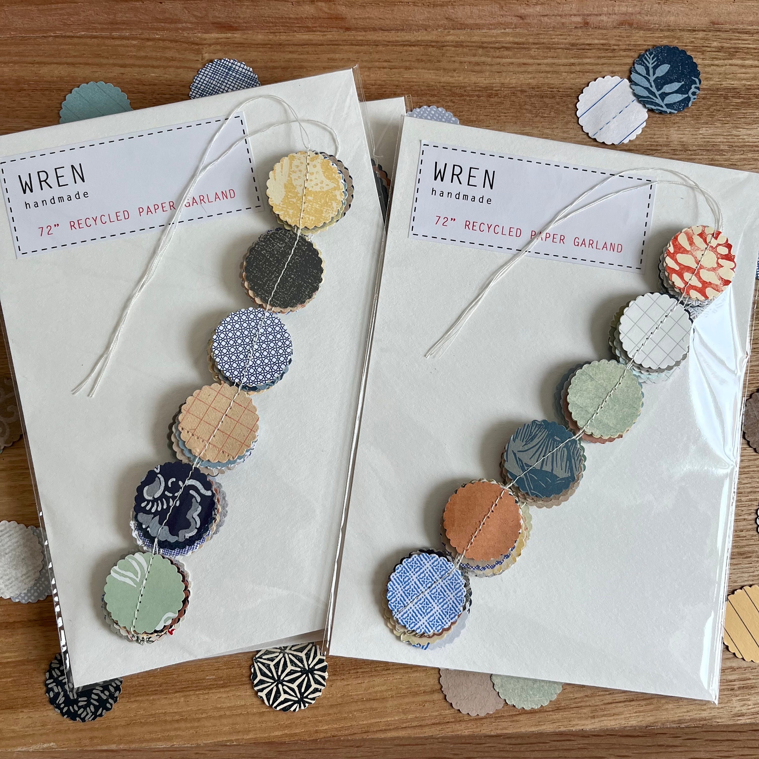 Recycled paper garland deals