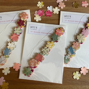 Mini Flower Paper Garland | Birthday Party Decoration | Floral Mantle Decoration | Summer Flower Party