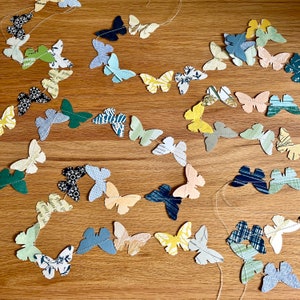 Butterfly Paper Garland Birthday Party Decoration Butterfly Theme Party for Girl Summer Party Decoration Summer Wedding Decor Girl Birthday
