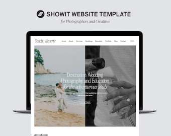 Showit Website Template, Photographer Website Template, Photography Website