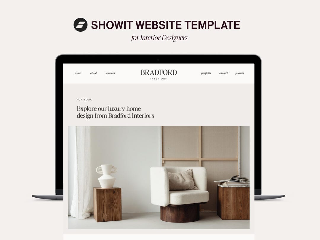Showit Website Template, Interior Designer Website Template ...