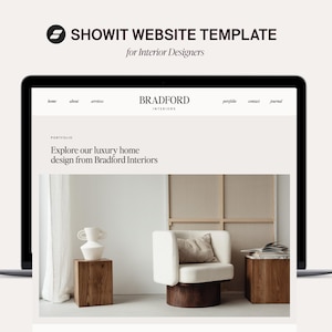 Showit Website Template, Interior Designer Website Template, Photography Website