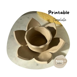 Keramik Tasse Muster Vorlage | Tasse Vorlage | Plattenbau Minimal Tasse | Einfache DIY Keramiktasse | Keramikvorlagen für Plattenbau