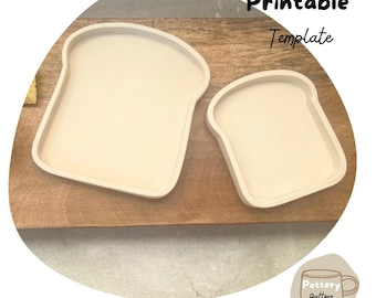 Toast-Shaped Pottery Plate Templates for Slab-Building – Fun DIY Pottery Project
