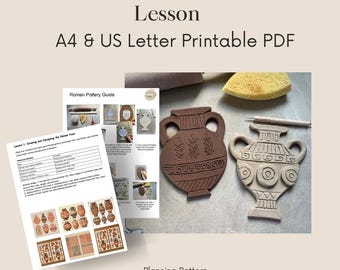 Roman Pottery Art Lesson | Clay Vase Project (Printable PDF)