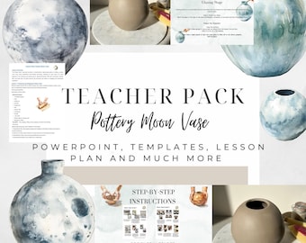 Pottery Moon Vase Lesson Plan | Art Activity (PDF Download)