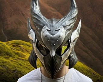 Wearable Daedric Helmet 1:1 Cosplay Item