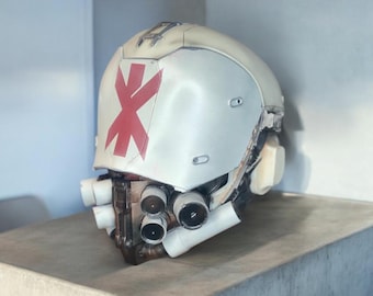 Wearable Cyberpunk 2077 Trauma Team Helmet 1:1 Cosplay Item