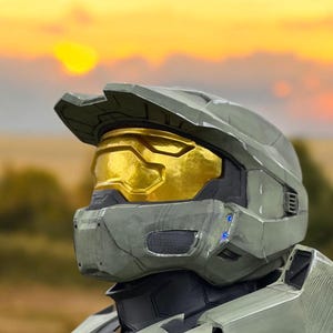 Wearable Halo Master Chief Helmet Movie Replica 1:1 Cosplay Item
