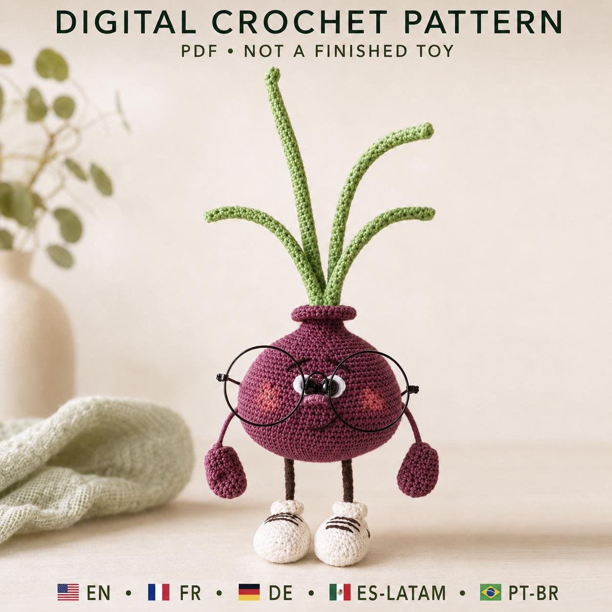 35 Funny Crochet Patterns to Add a Playful Twist to Your Next Project 6 Amigurumi Onion Crochet Tutorial Funny Vegetable Kawaii