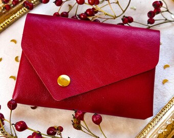 Ausgefallene Zweifarbige Profi Kellnerbörse / Kellnergeldbeutel, Nappa-Leder, viele Farben, Personalisierung möglich, 1014