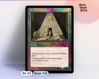 Carta proxy foil di Urza's Incubator MTG — Carta di prova di arte classica