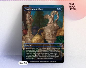 Transmute Artifact - Custom Proxy Commander Card - Etsy