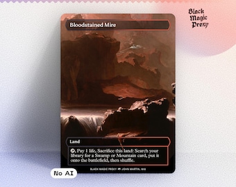 血染めの沼 フェッチランド プロキシ MTG — クラシックアート プレイテストカード