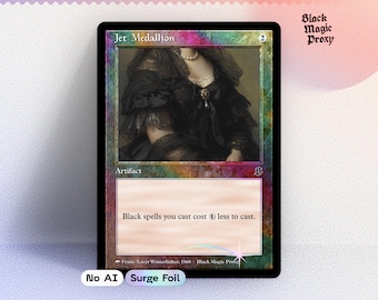 Carta proxy Foil Jet Medallion MTG — Carta di prova di arte classica