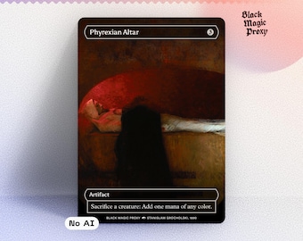 Altare Phyrexiano Proxy MTG — Carta di prova con illustrazione classica