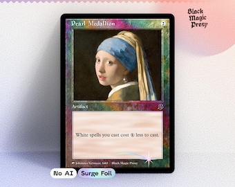 Carta proxy Foil Pearl Medallion MTG — Carta di prova di arte classica