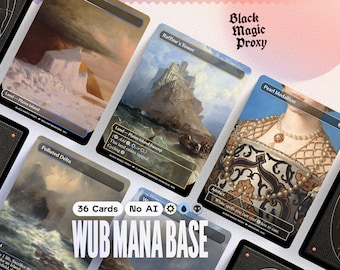 mtg card base Maha, Its Feathers Night (BLB) #100 All cards will be carefully packed for safe transit White/Blue/Black 3-Color Mana Base Proxies