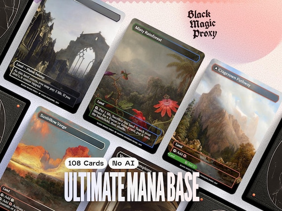 108 Lands Proxy Bundle MTG  Classical Art Playtest Cards - Etsy