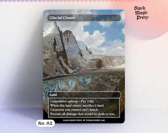 Glacial Chasm - Full Art Custom Card - Etsy