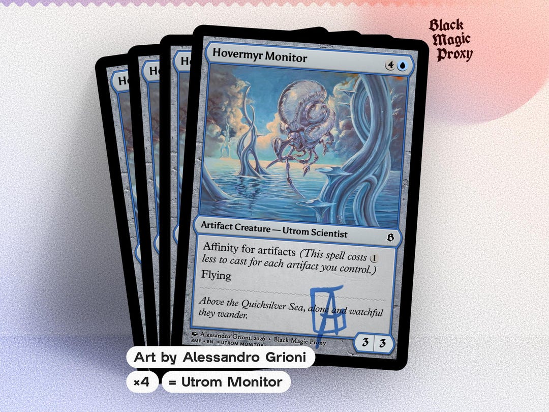 Utrom Monitor 4枚 Hovermyr Monitor ×4 — Utrom Monitor Custom MTG Card by Alessandro