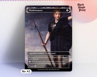 Shadowspear Proxy MTG — Carta di prova con illustrazione classica