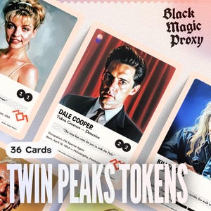 36× Twin Peaks Tokens — Custom Art Karten für Captain EDH