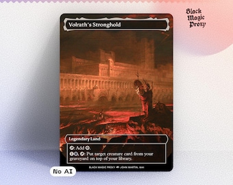 Volrath's Stronghold - Full Art Custom Card - Etsy