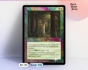 Carta proxy foil di The Great Henge MTG — Carta di prova di arte classica
