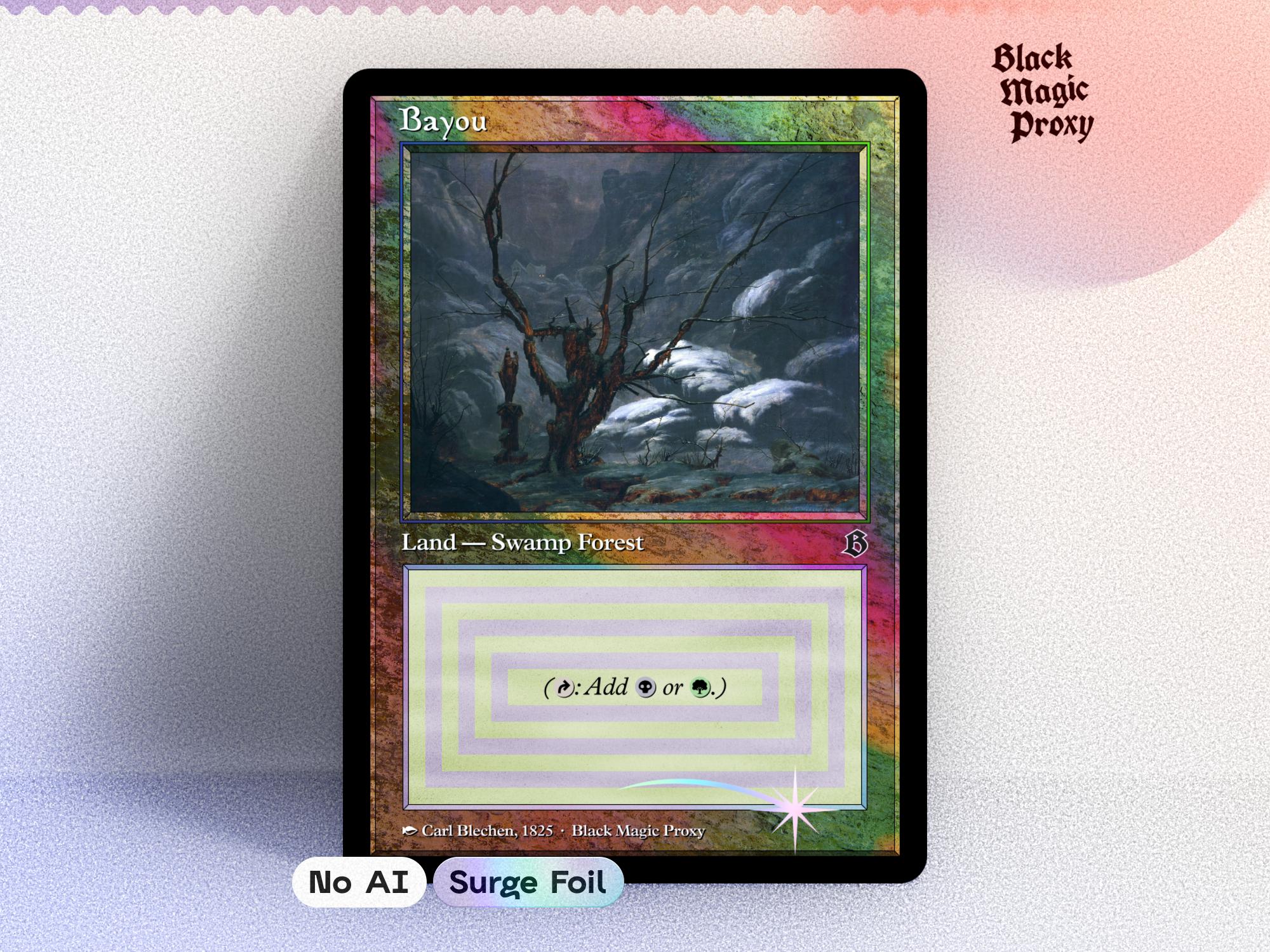 bayou mtg card Add or .) Illustrated by Jesper Myrfors All Magic Bayou [Revised] Magic the Gathering