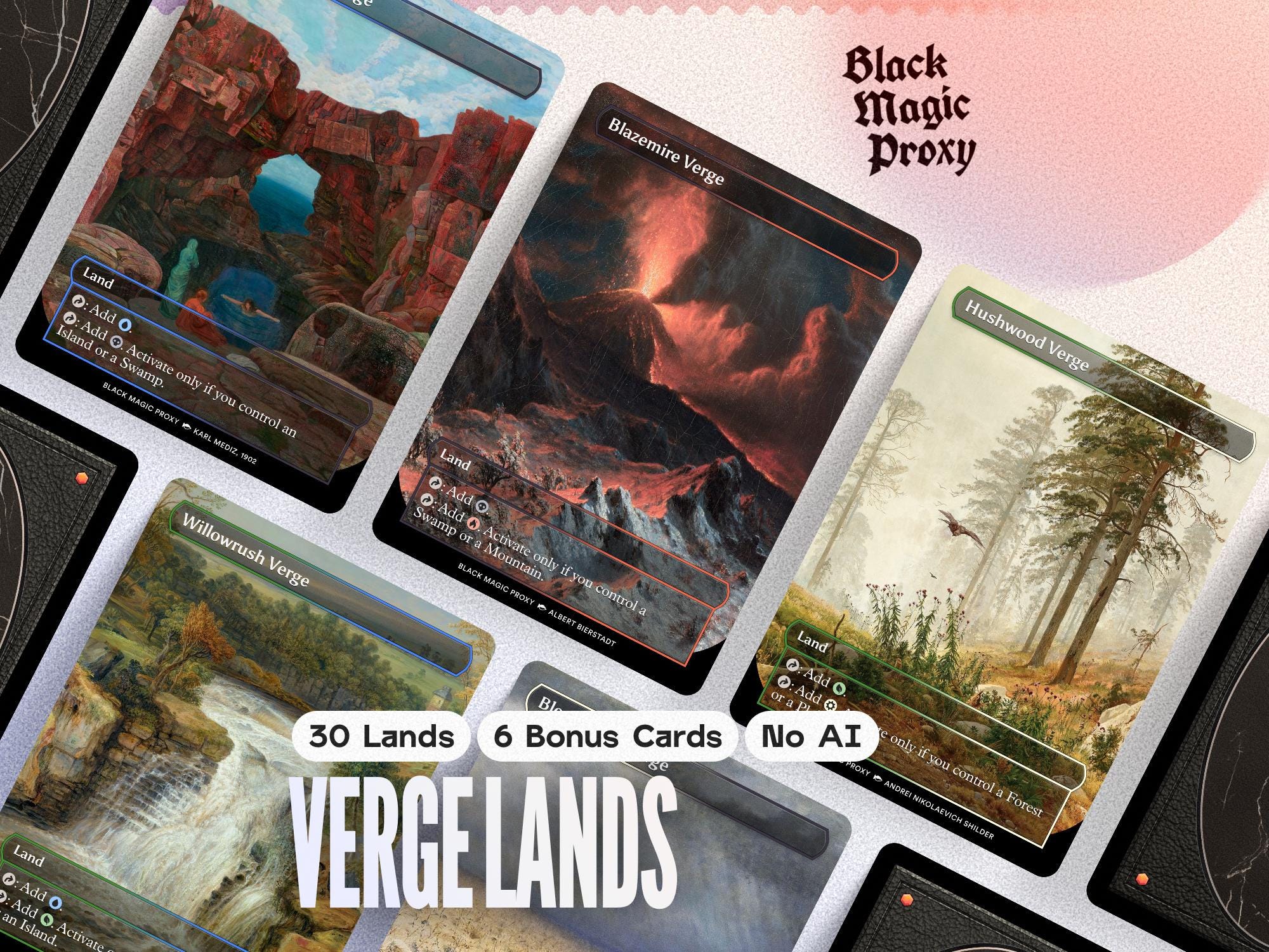 30+ Verge Lands Proxy Bundle MTG Classical Art Playtest Cards - Etsy 30+ Verge Lands Proxy Bundle MTG Classical Art Playtest Cards - Etsy