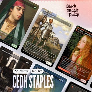 cEDH Proxy Bundle MTG — 36× Classical Art Playtest Cards