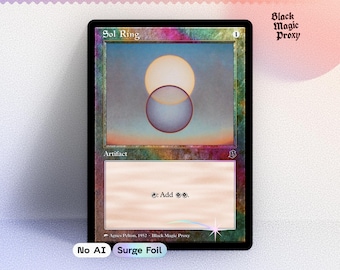 Proxy Foil Sol Ring MTG — Carta di prova con grafica classica