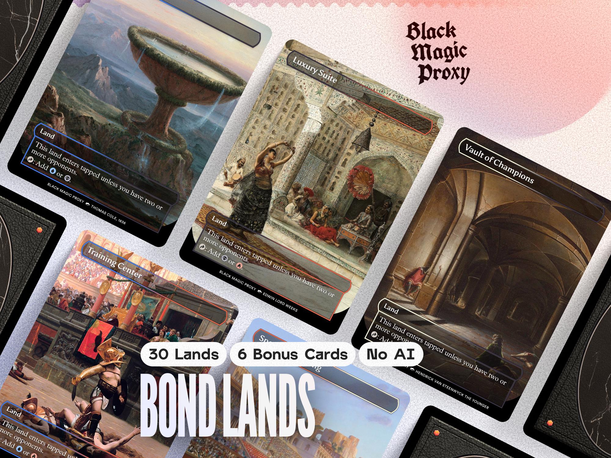 30+ Bond Lands Proxy Bundle MTG  Classical Art Playtest Cards - Etsy