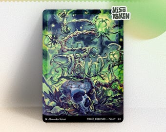 Segnalino Pianta per MTG Magic — Illustrazione di Alessandro Grioni