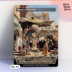 Bazaar of Baghdad Proxy MTG — Classical Art Playtest Card - Etsy