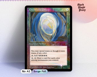 Proxy Foil Chromatic Orrery MTG — Carta di prova di arte classica