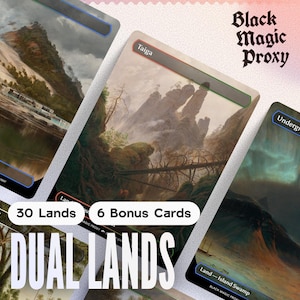 Plus de 30 lots de deux terrains : cartes de jeu artistiques personnalisées